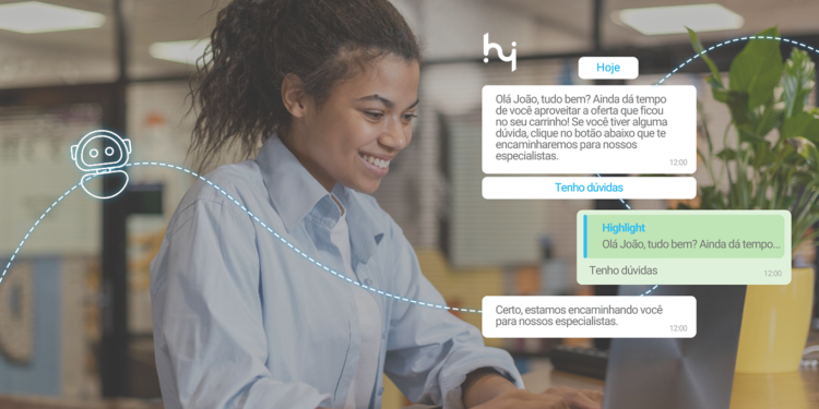 Imagem retendo e engajando clientes através do chatbot