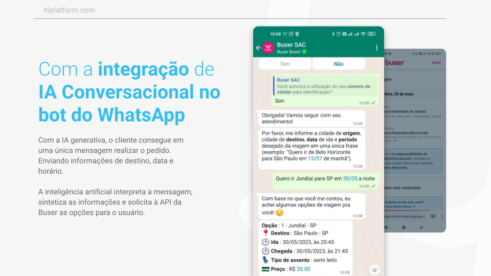 como a buser utiliza a IA Conversacional da Hi para melhorar as vendas e a satisfação do cliente